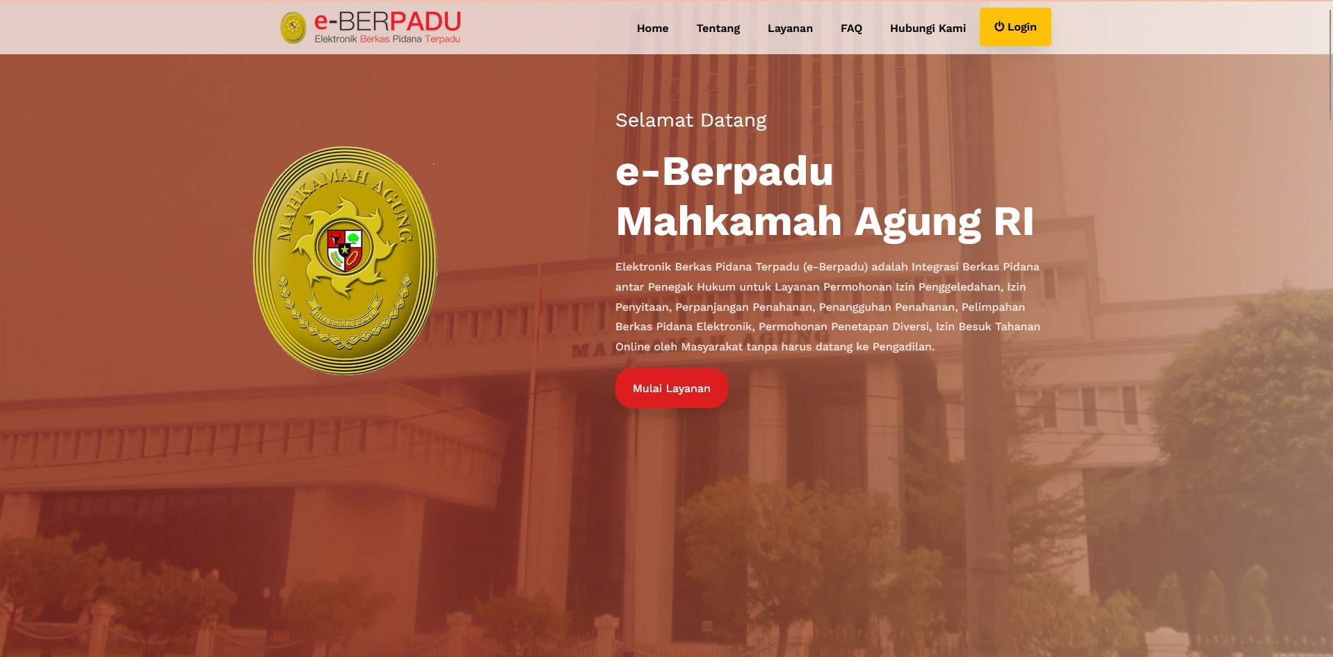 Aplikasi e-Berpadu (elektronik Berkas Pidana Terpadu)